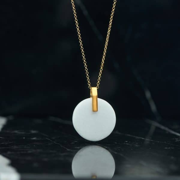 necklace with white marble-orchestra
