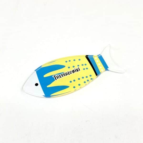 μαγνητάκι ψαράκι κίτρινο-γαλάζιο