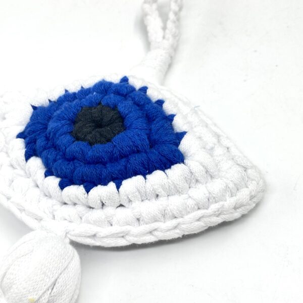 "lucky eye" <br> handmade knitted