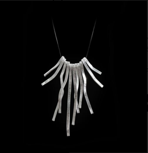 rays of light necklace silver