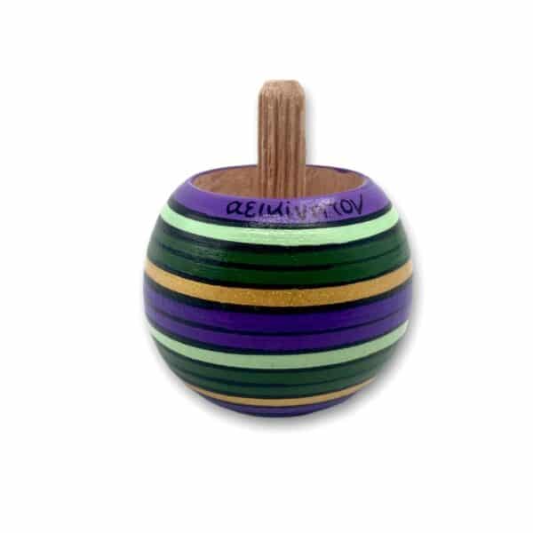 magic striped spinning top