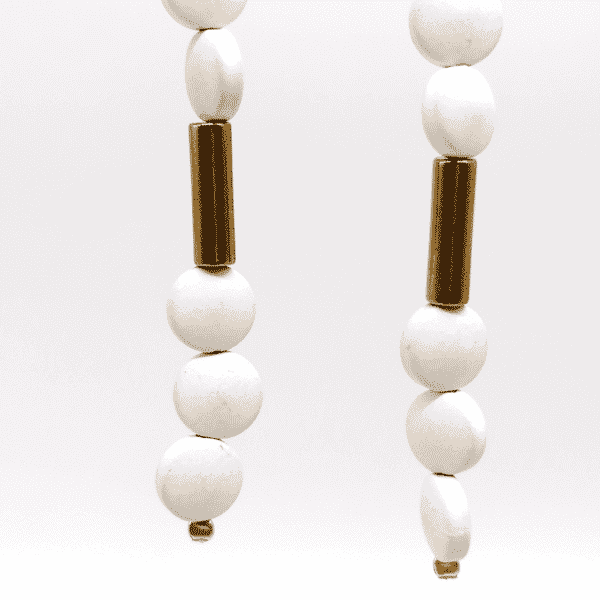 long pendant earrings hematites
