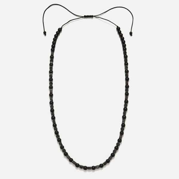 men's handmade onyx necklace