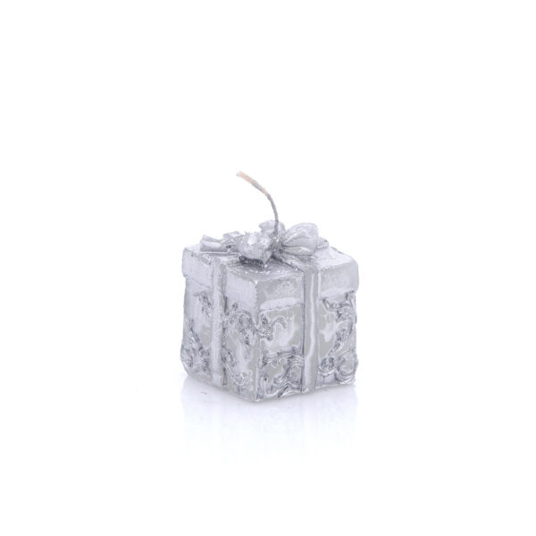 handmade candle gift silver