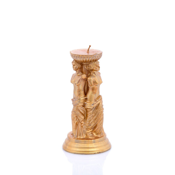 handmade candle triple venus gold