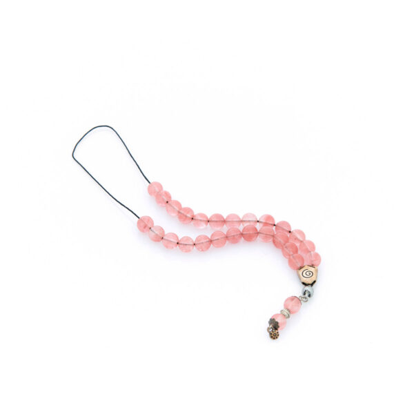 handmade worry bead quartz rosary