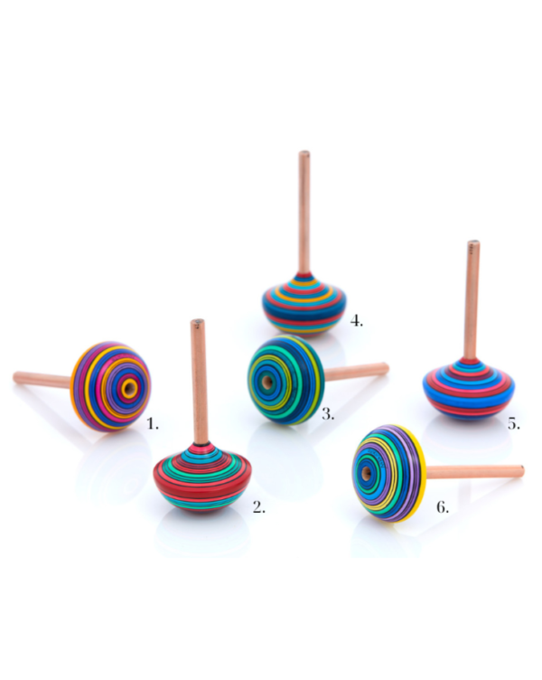 wooden spinning top pencil