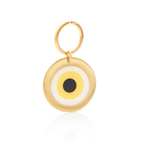 gold & yellow eye keychain