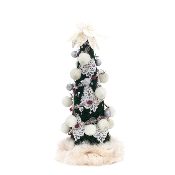 handmade tree with white details
