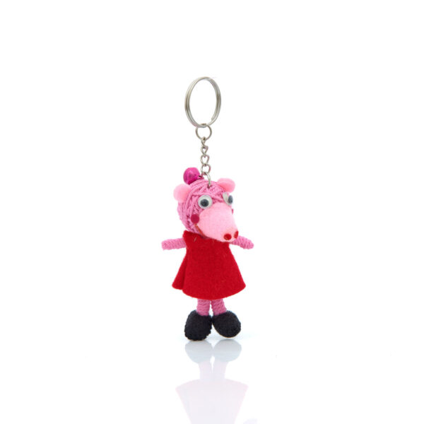 peppa pig figure keychain