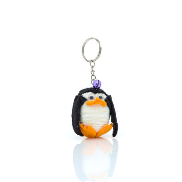 penguin figure keychain