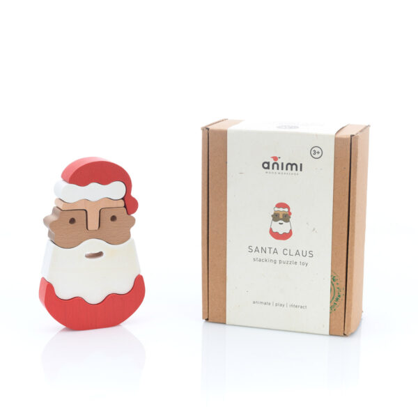 wooden santa claus toy