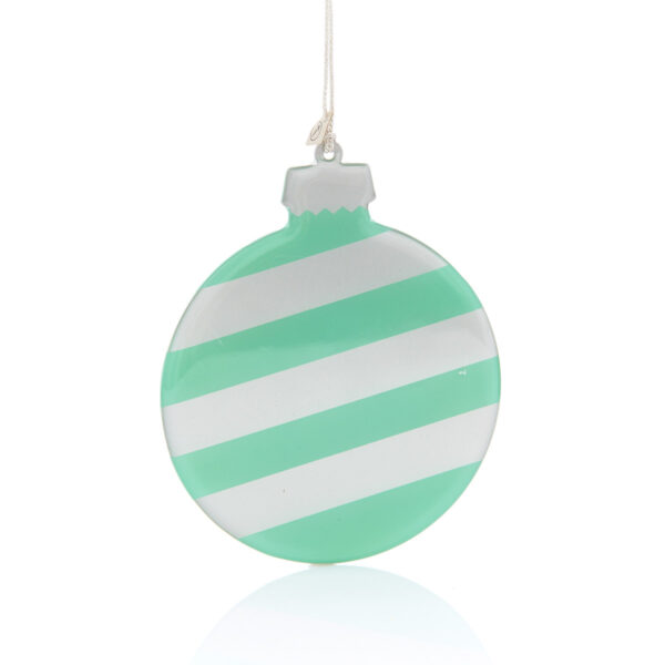 διακοσμητικό στολίδι σε σχήμα χριστουγεννιάτικης μπάλας