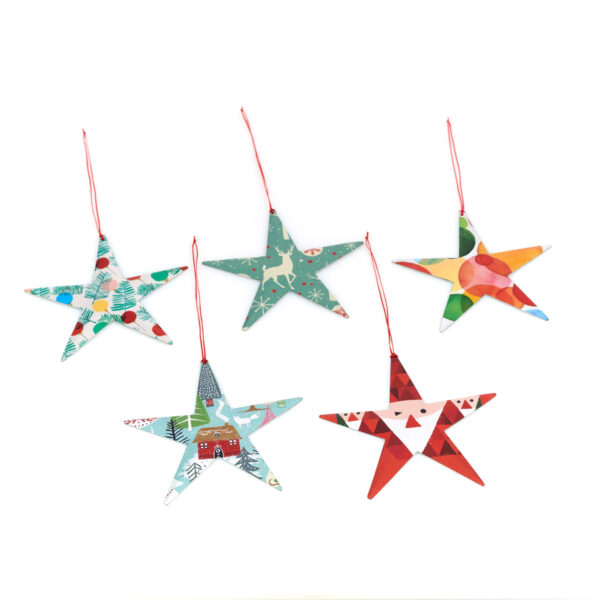 christmas ornaments in the shape of a star