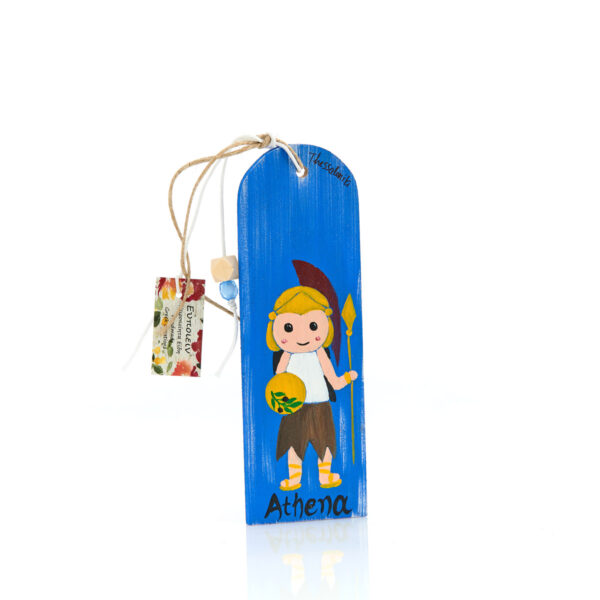 handmade wooden bookmark - athena