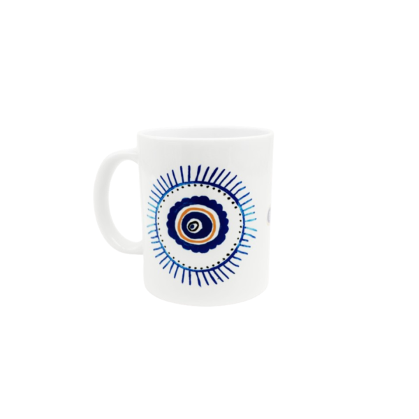 porcelain mug, blue design