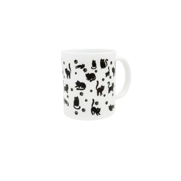 porcelain mug, cats