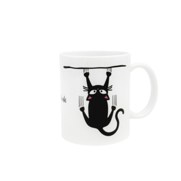 porcelain mug, cat