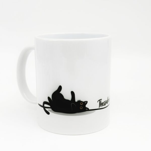porcelain mug, kitten