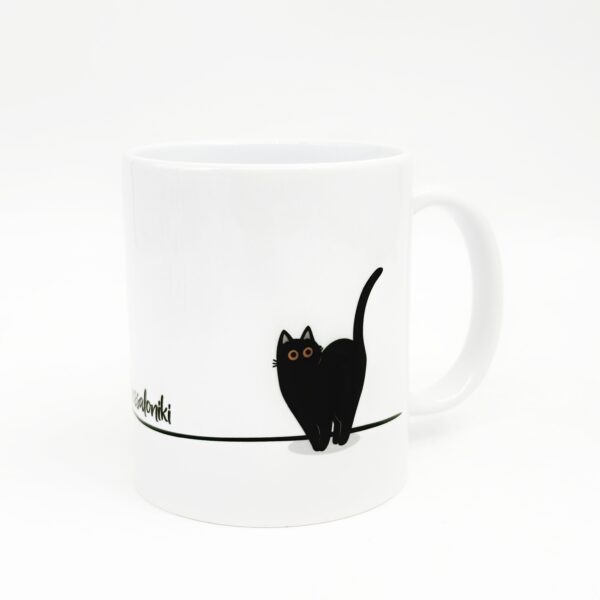 porcelain mug, kitten