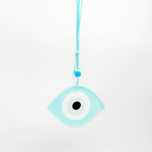 plexiglass eye - turquoise/silver