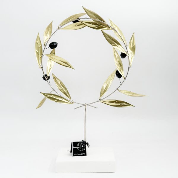 olive tree-wreath gold