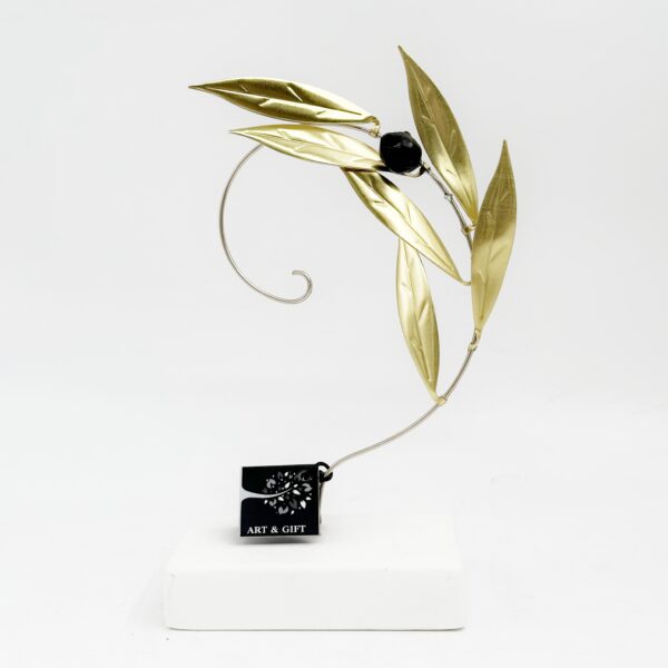 olive tree - gold with a curve