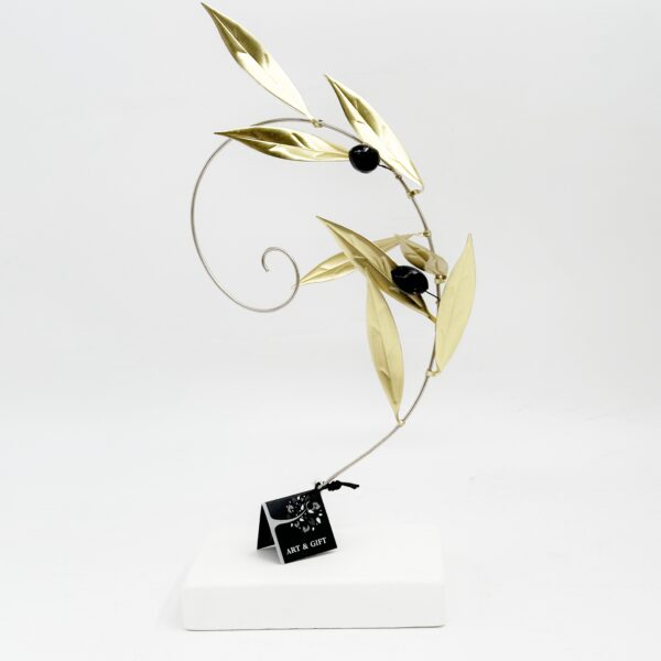 olive tree- gold/curve
