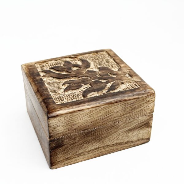 handmade wooden storage box-plant