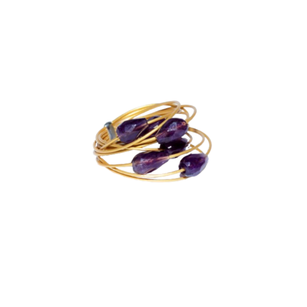 handmade ring-amethyst