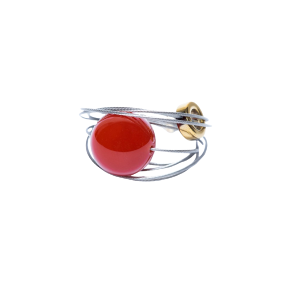 handmade ring-cornelian