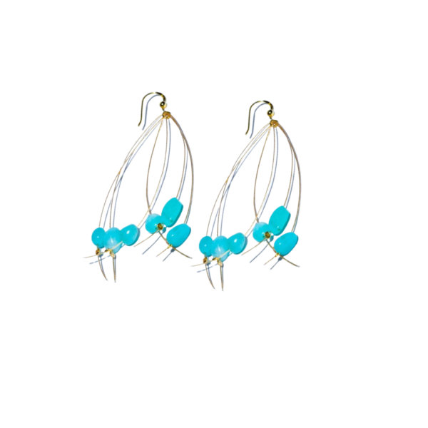 handmade earrings-amazonite