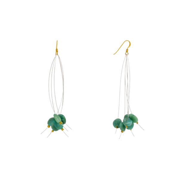 handmade earrings-amazonite