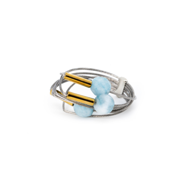 handmade ring-αqua marina