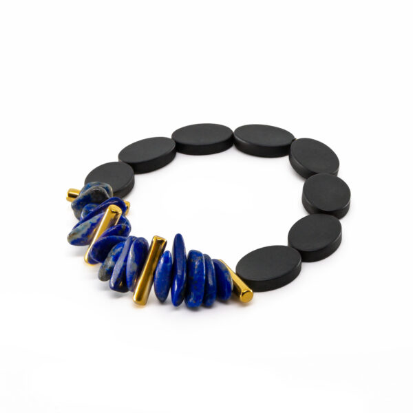 handmade bracelet-lapis lazuli/hematite