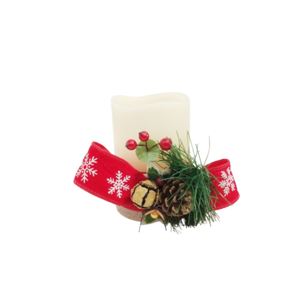 christmas lighted candles<br>