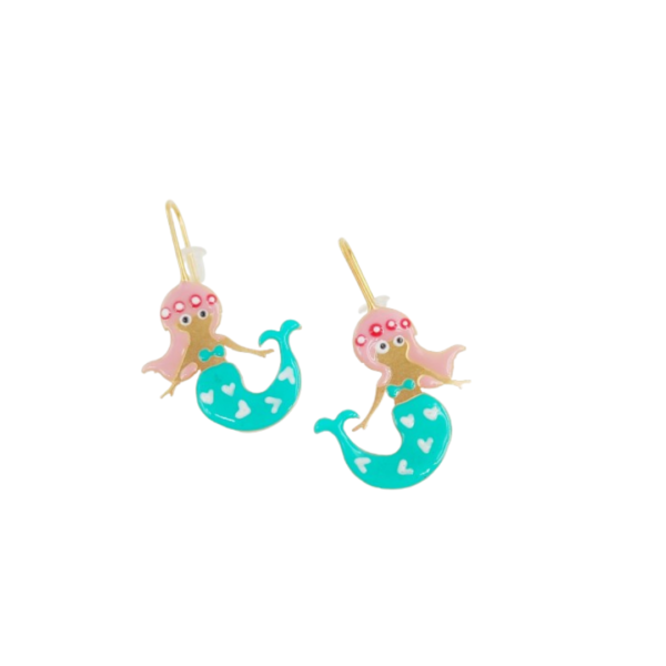 children's mermaid earrings