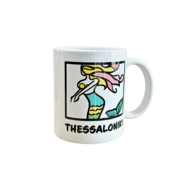 porcelain mug, mermaid