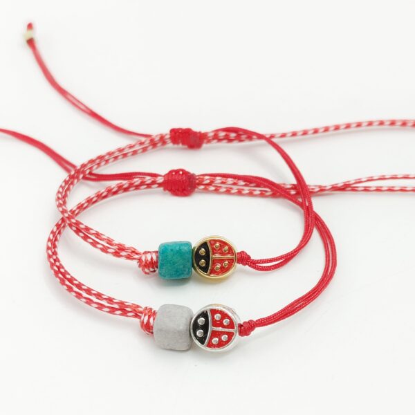 march bracelet in ladybug design<br> <br> <br> <br> <br> <br> <br>