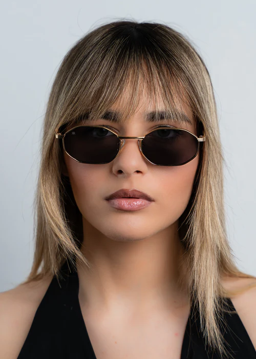 ADO9122 sunglasses-lore gold black