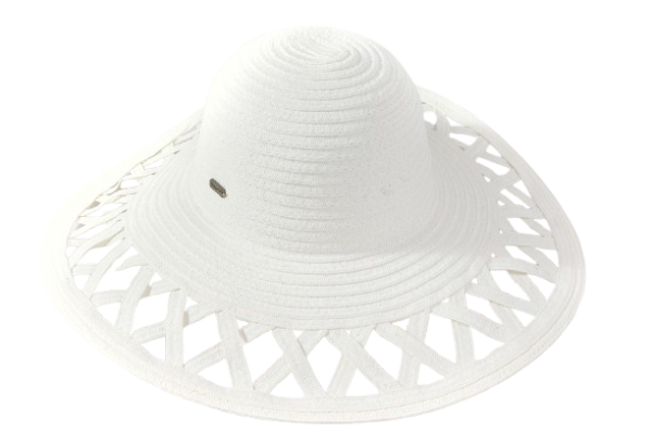 sun hat λευκό με ανοίγματα