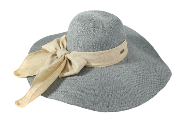 sun hat με καφέ κορδέλα