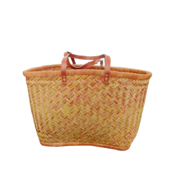 handmade madagascar bag-orange/yellow<br><br> <br> <br>