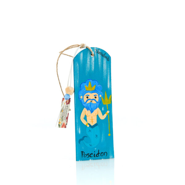wooden bookmark-poseidon