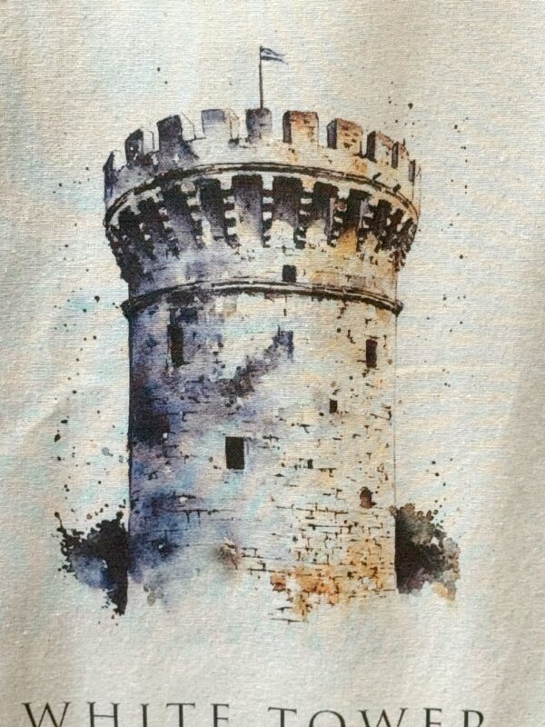 nu tote bag-white tower